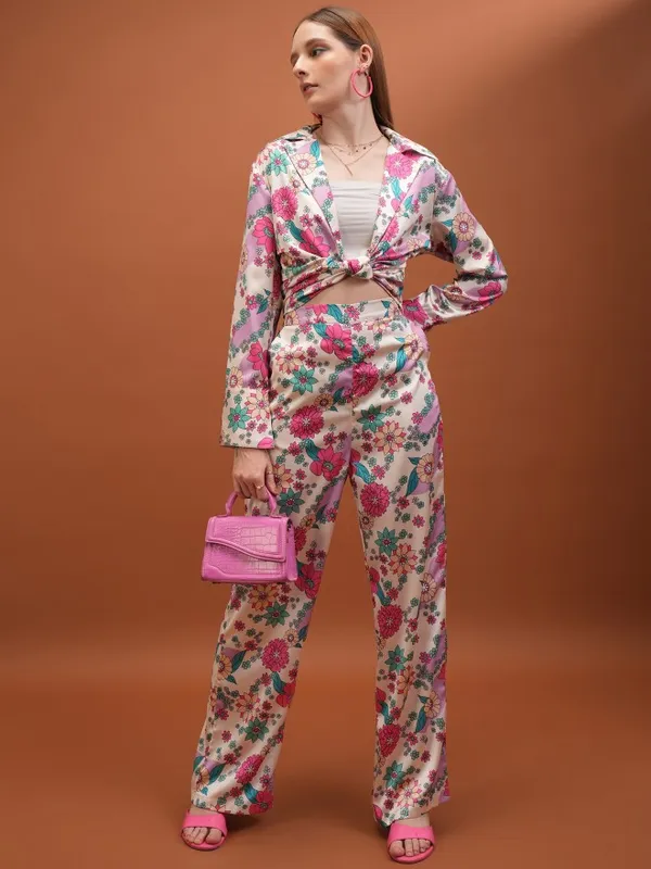  Tokyo Talkies Women Off White Co-Ords