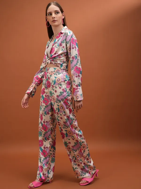  Tokyo Talkies Women Off White Co-Ords