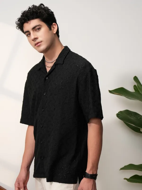 Men Oversized Fit Casual Shirt