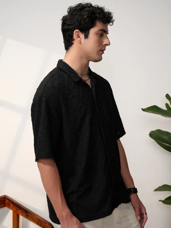Men Oversized Fit Casual Shirt