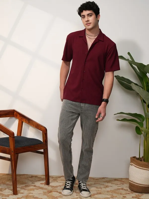 Men Relaxed Fit Casual Shirt