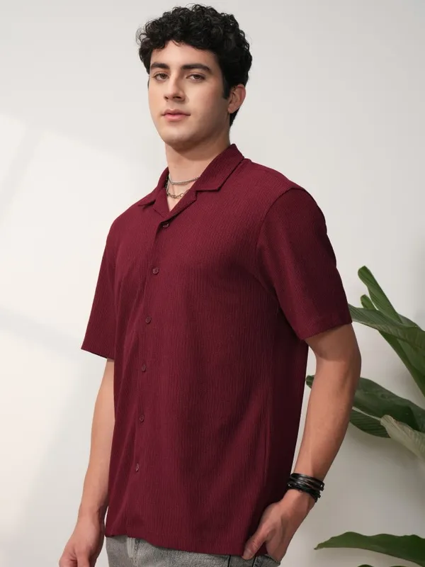 Men Relaxed Fit Casual Shirt