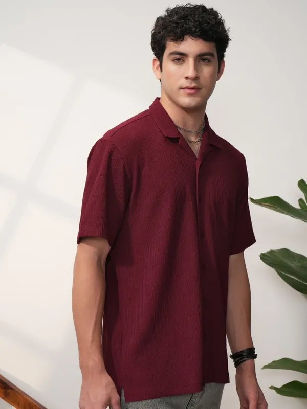 Men Relaxed Fit Casual Shirt