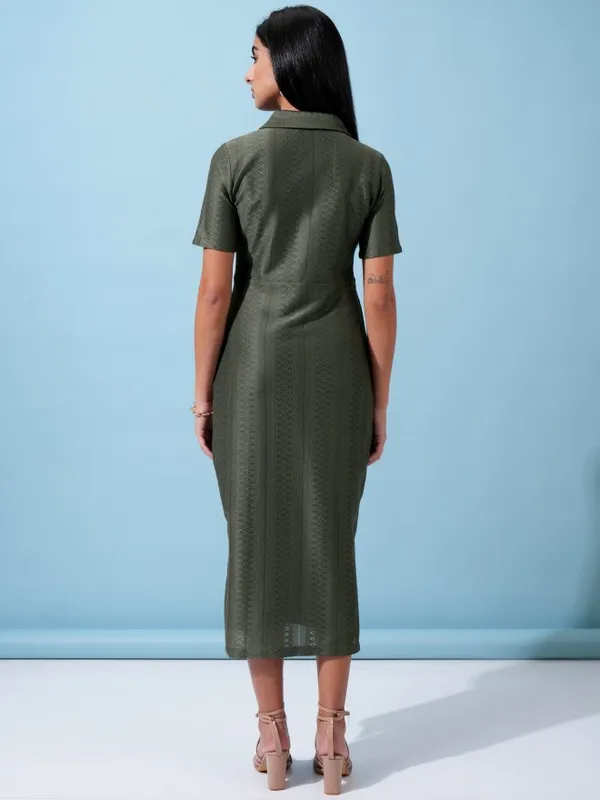 Self Design Shirt Dress