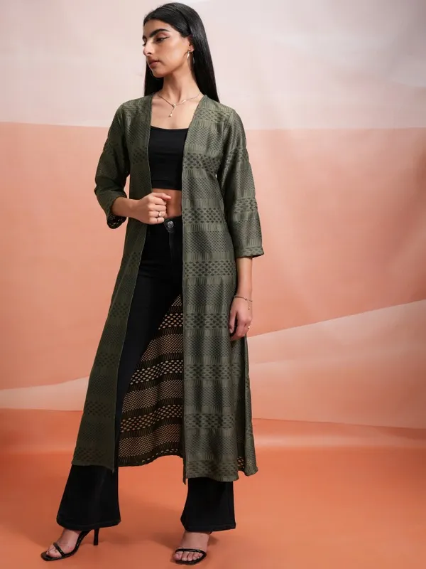 Women Self Design Shrug