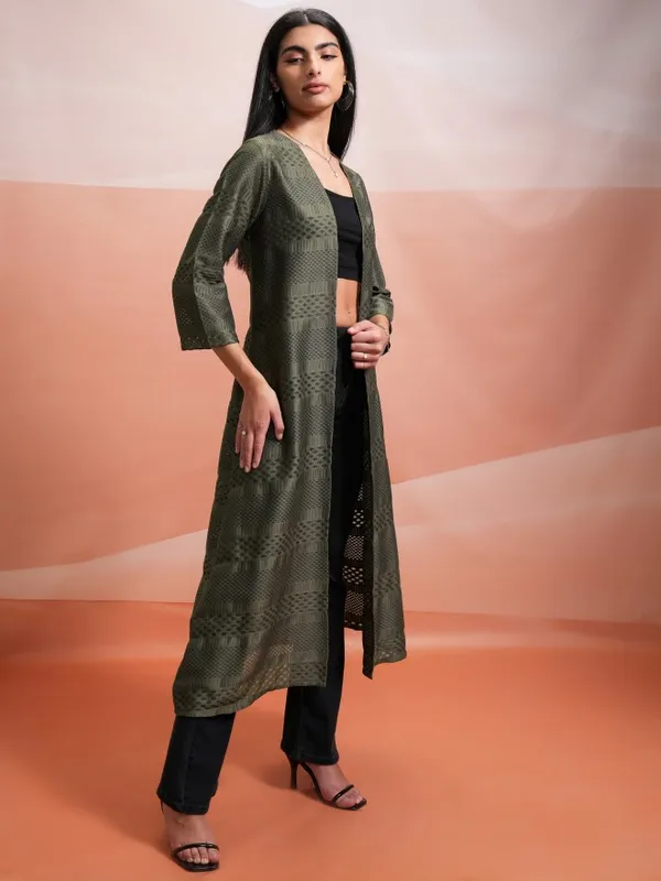 Women Self Design Shrug