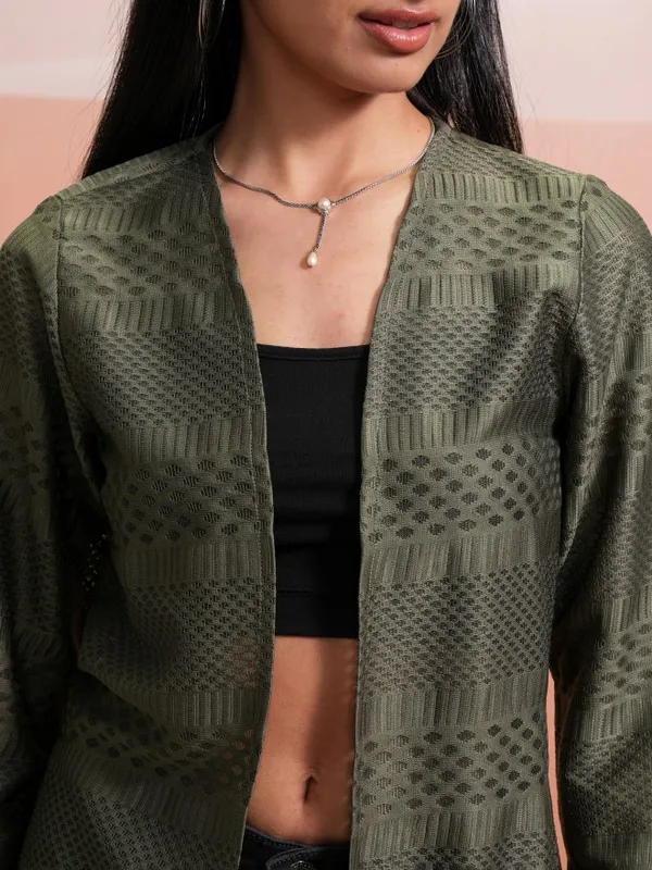 Women Self Design Shrug