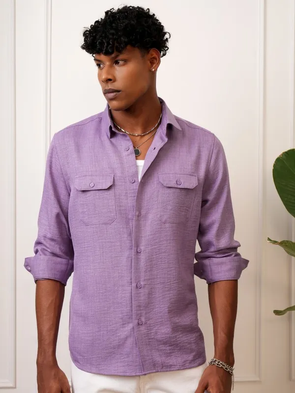 Men Slim Fit Casual Shirt