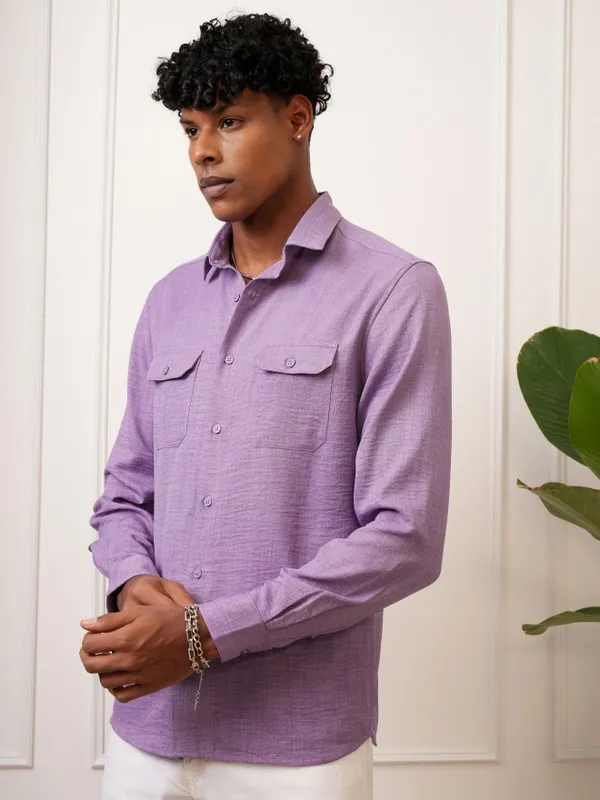 Men Slim Fit Casual Shirt