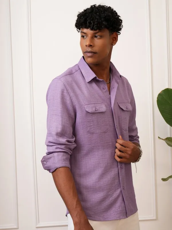 Men Slim Fit Casual Shirt