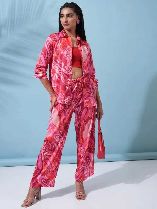  Tokyo Talkies Women Pink Co-Ords