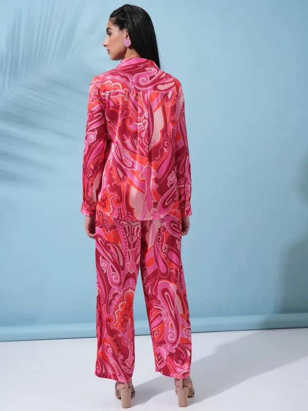  Tokyo Talkies Women Pink Co-Ords