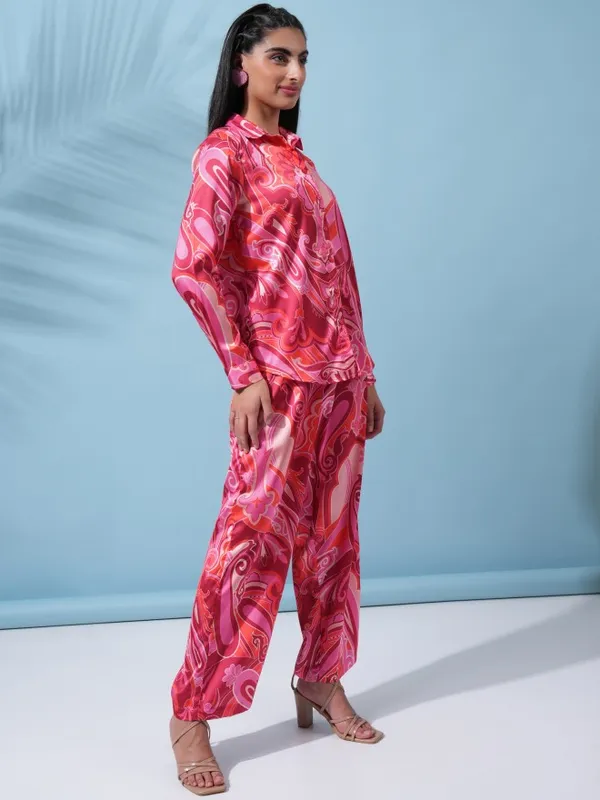  Tokyo Talkies Women Pink Co-Ords