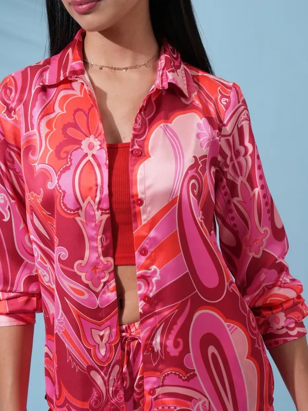  Tokyo Talkies Women Pink Co-Ords
