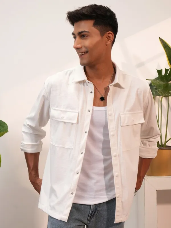 Men Oversized Fit Casual Shirts