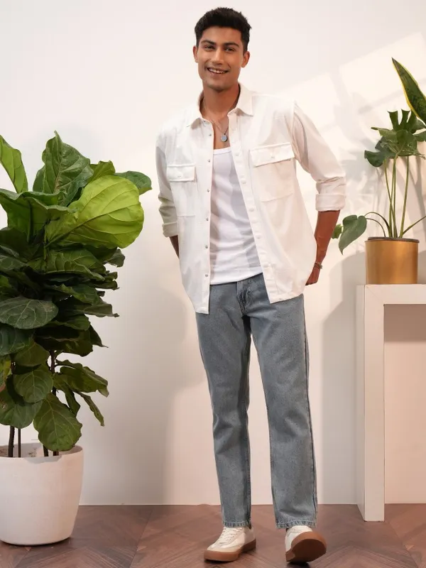 Men Oversized Fit Casual Shirts
