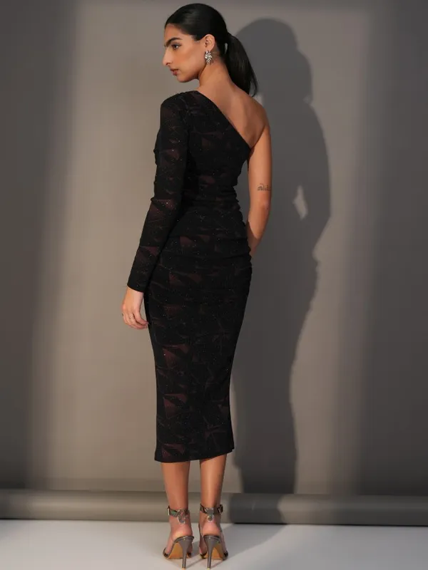  Tokyo Talkies Women Black Printed Bodycon Dresses