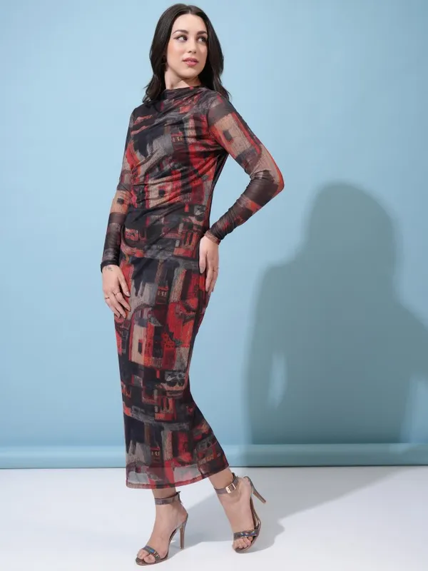 Printed Maxi Dress