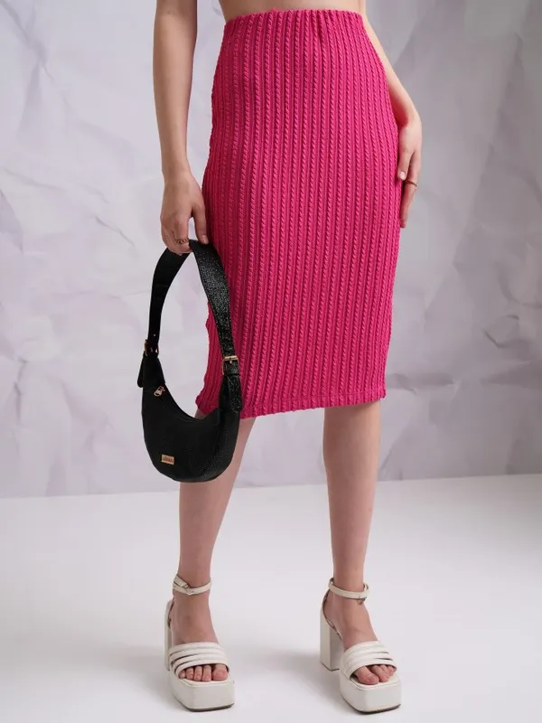  Tokyo Talkies Women Pink Knee Length Skirts