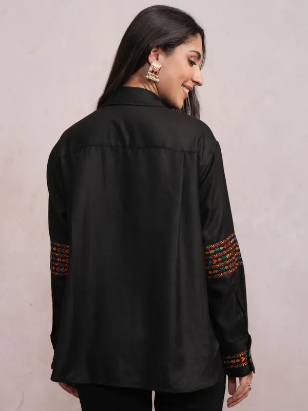 Women Embroidered Casual Shirt