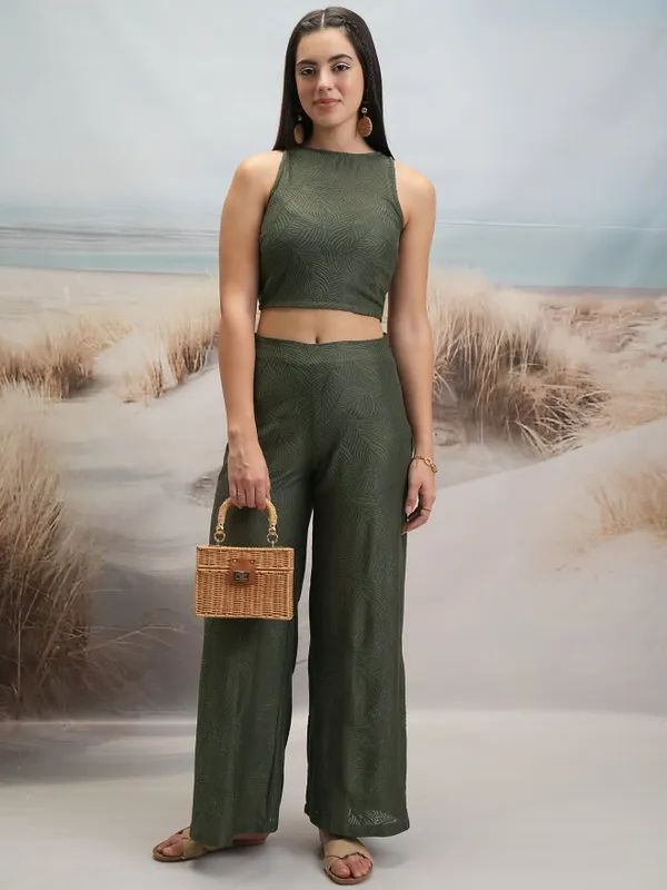  Tokyo Talkies Women Olive Co-Ords