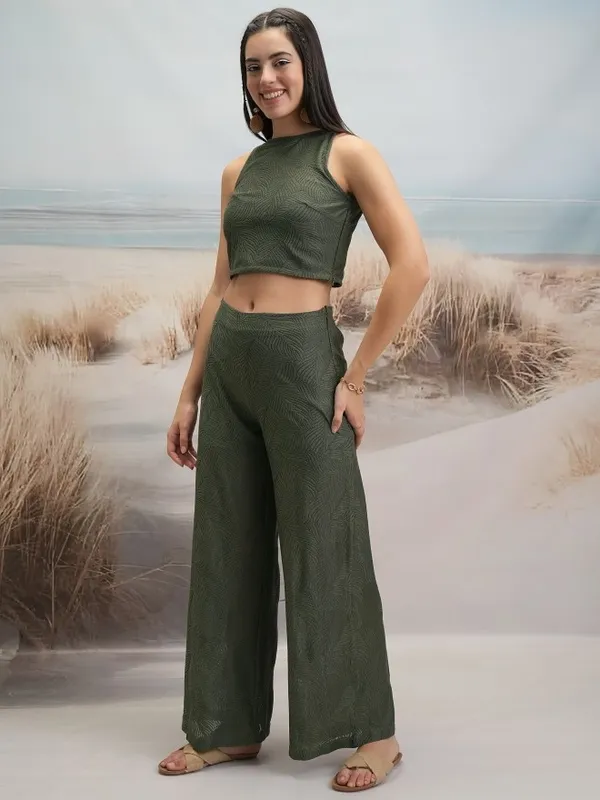  Tokyo Talkies Women Olive Co-Ords