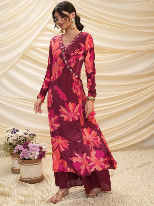 Women Kurta With Palazzo & Dupatta