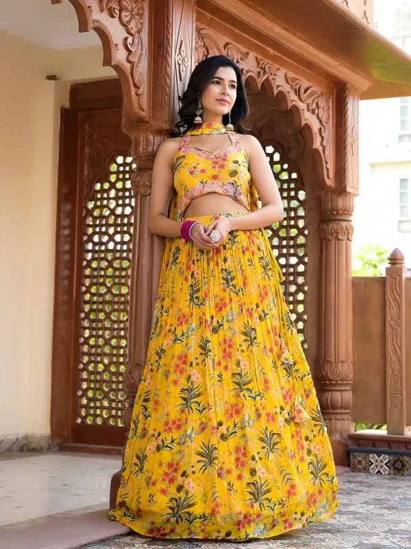 Women Top With Skirt & Dupatta