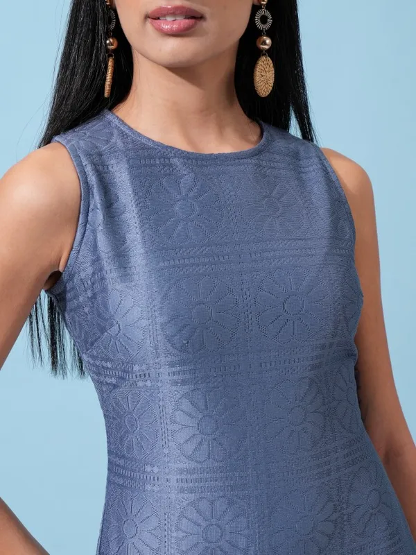 Self Design Sheath Dress