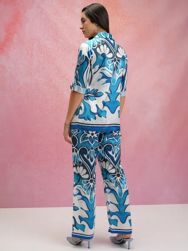 Tokyo Talkies Women Blue Co-Ords