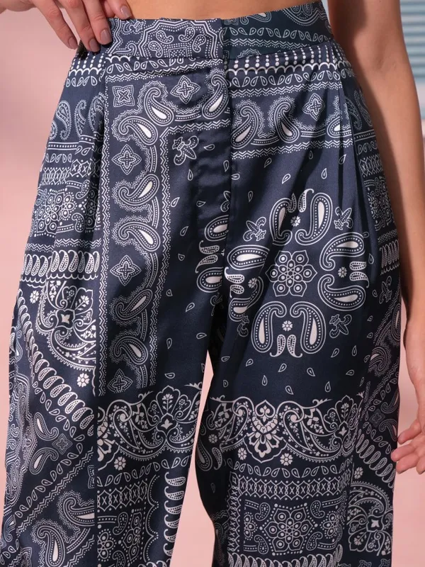 Tokyo Talkies Women Blue Blazer With Trouser