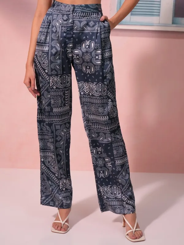 Tokyo Talkies Women Blue Blazer With Trouser