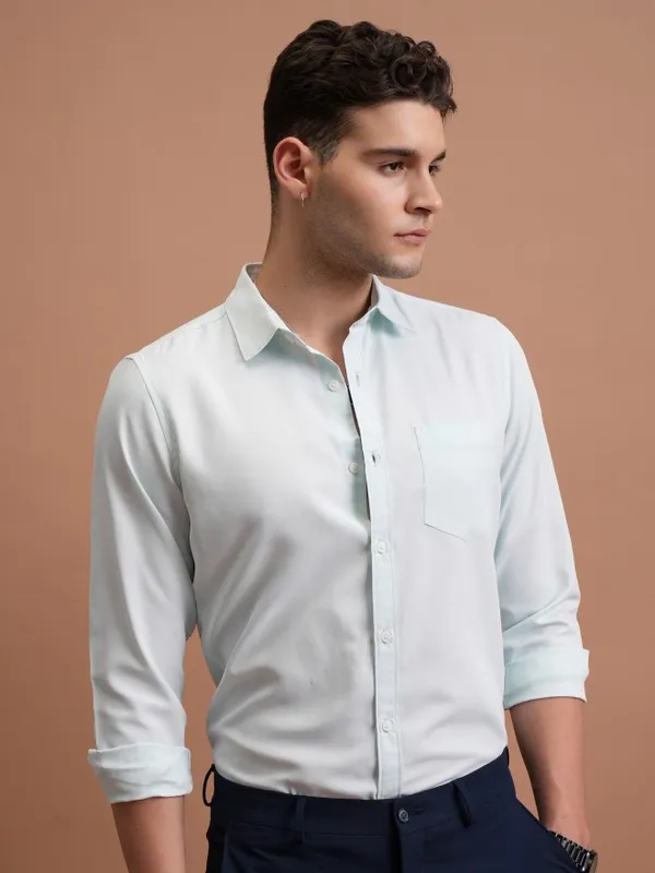 Men Slim Fit Casual Shirt
