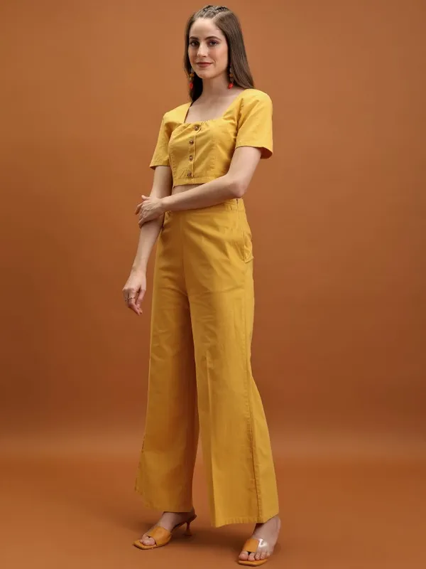  Tokyo Talkies Women Yellow Co-Ords