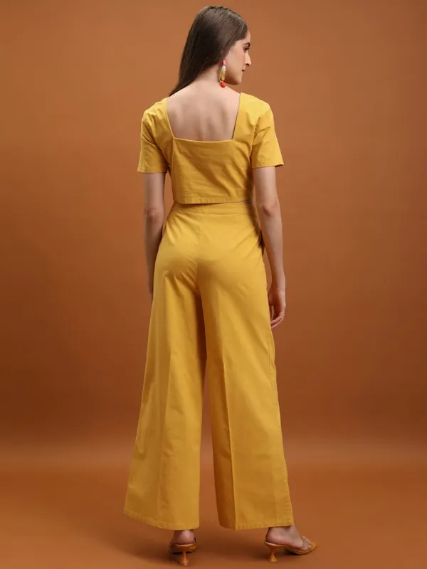  Tokyo Talkies Women Yellow Co-Ords