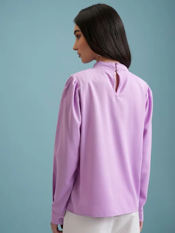 Solid Blouson Top