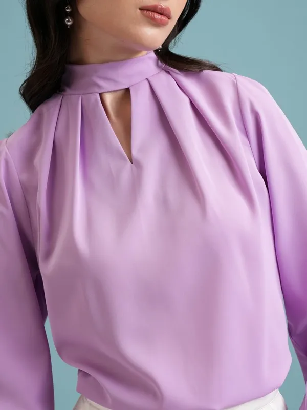Solid Blouson Top