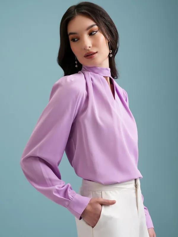Solid Blouson Top