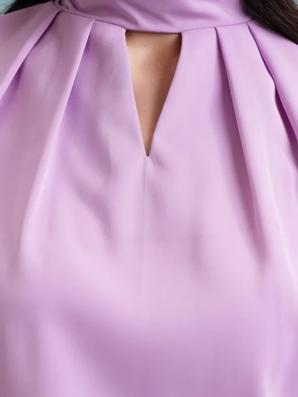 Solid Blouson Top