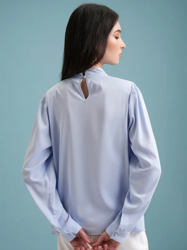 Solid Blouson Top