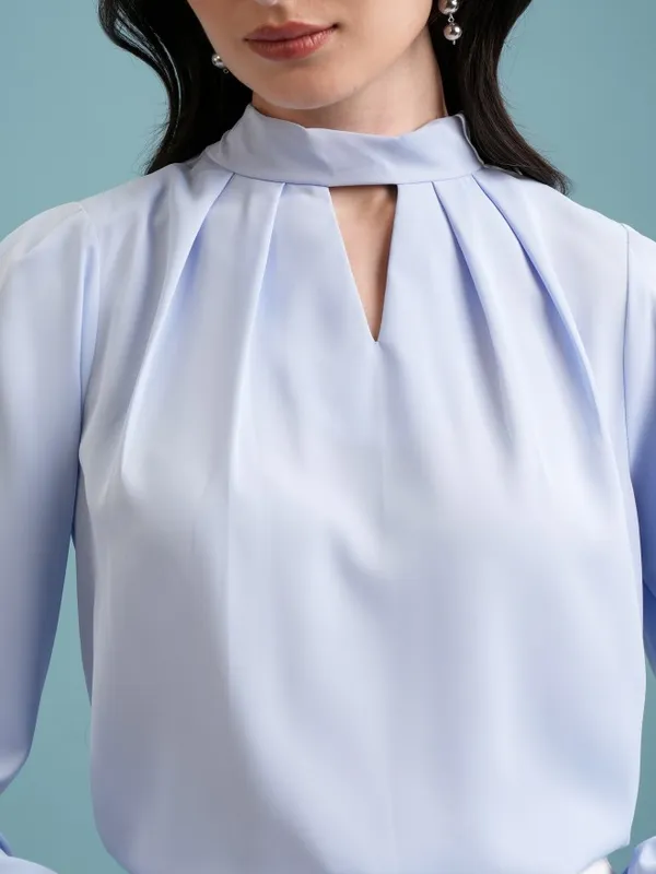 Solid Blouson Top