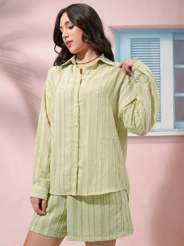 Women Shirt With Shorts Co-Ords