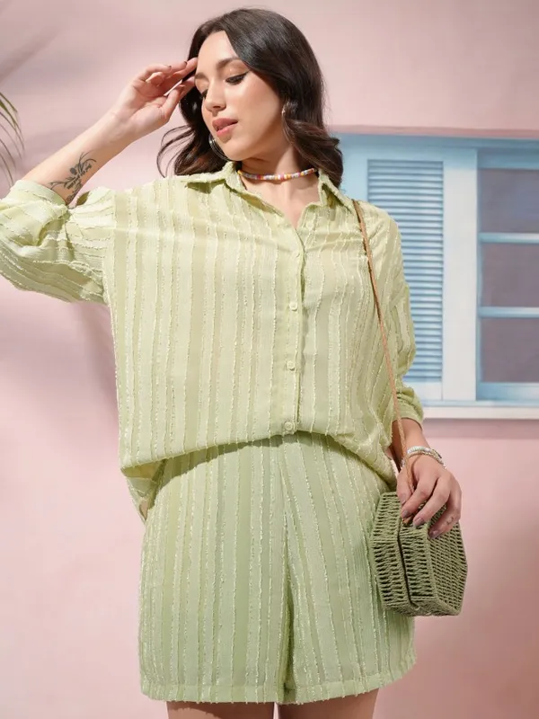  Tokyo Talkies Women Green Co-Ords