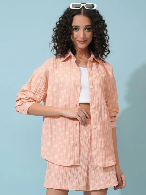 Women Shirt With Shorts Co-Ords