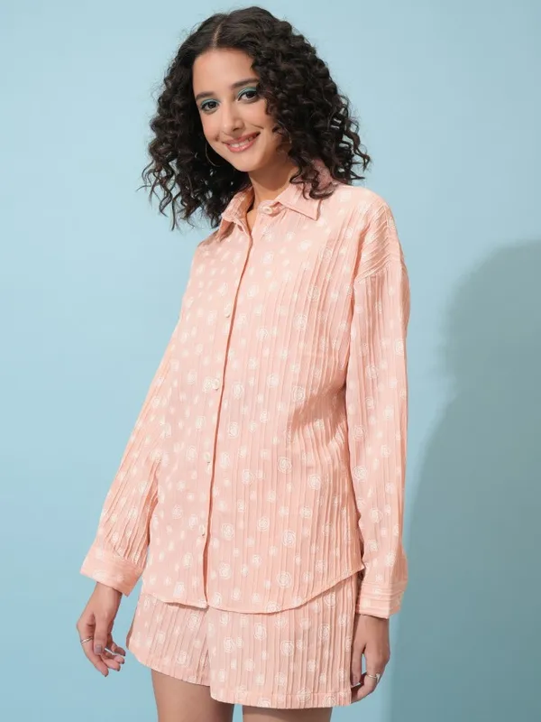 Women Shirt With Shorts Co-Ords