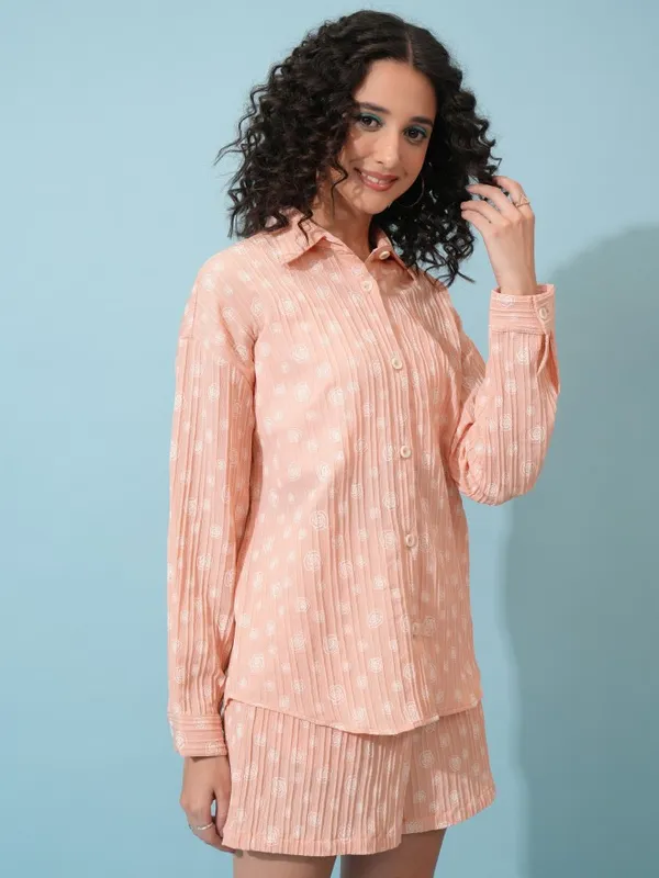 Women Shirt With Shorts Co-Ords