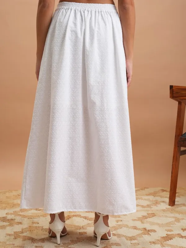  Vishudh Women White Midi Skirts