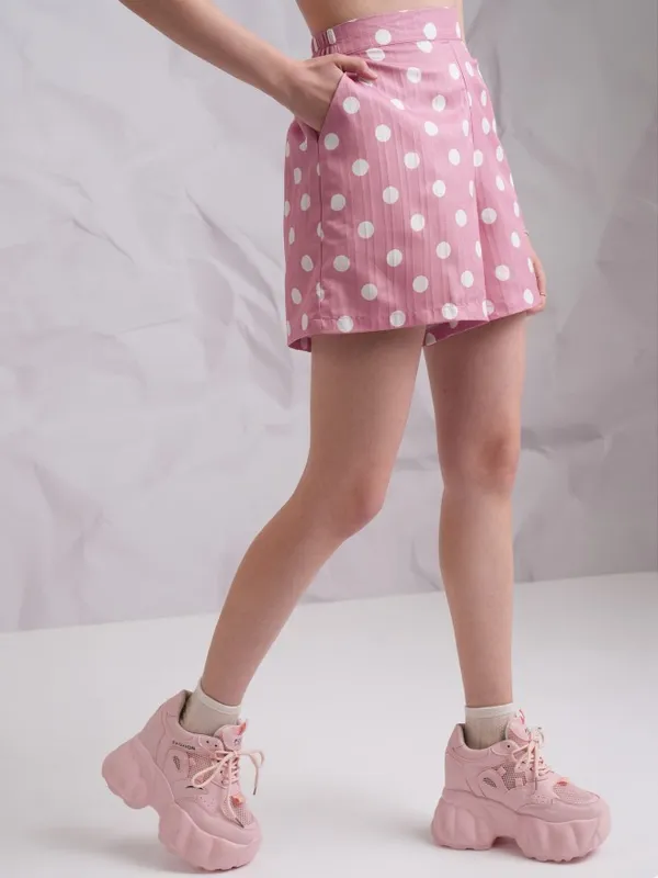 Tokyo Talkies Women Pink Top With Trouser Co-Ords