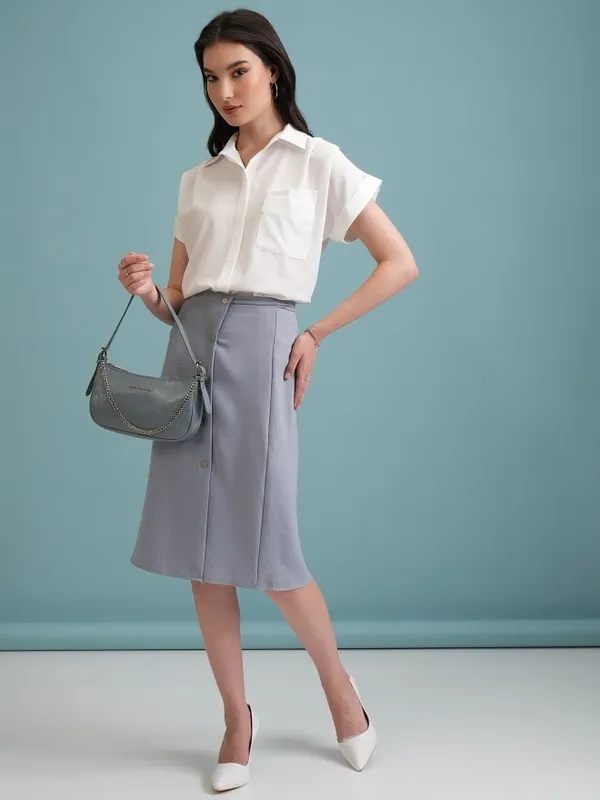 Women Self Design Casual Shirt