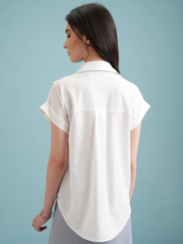 Women Self Design Casual Shirt